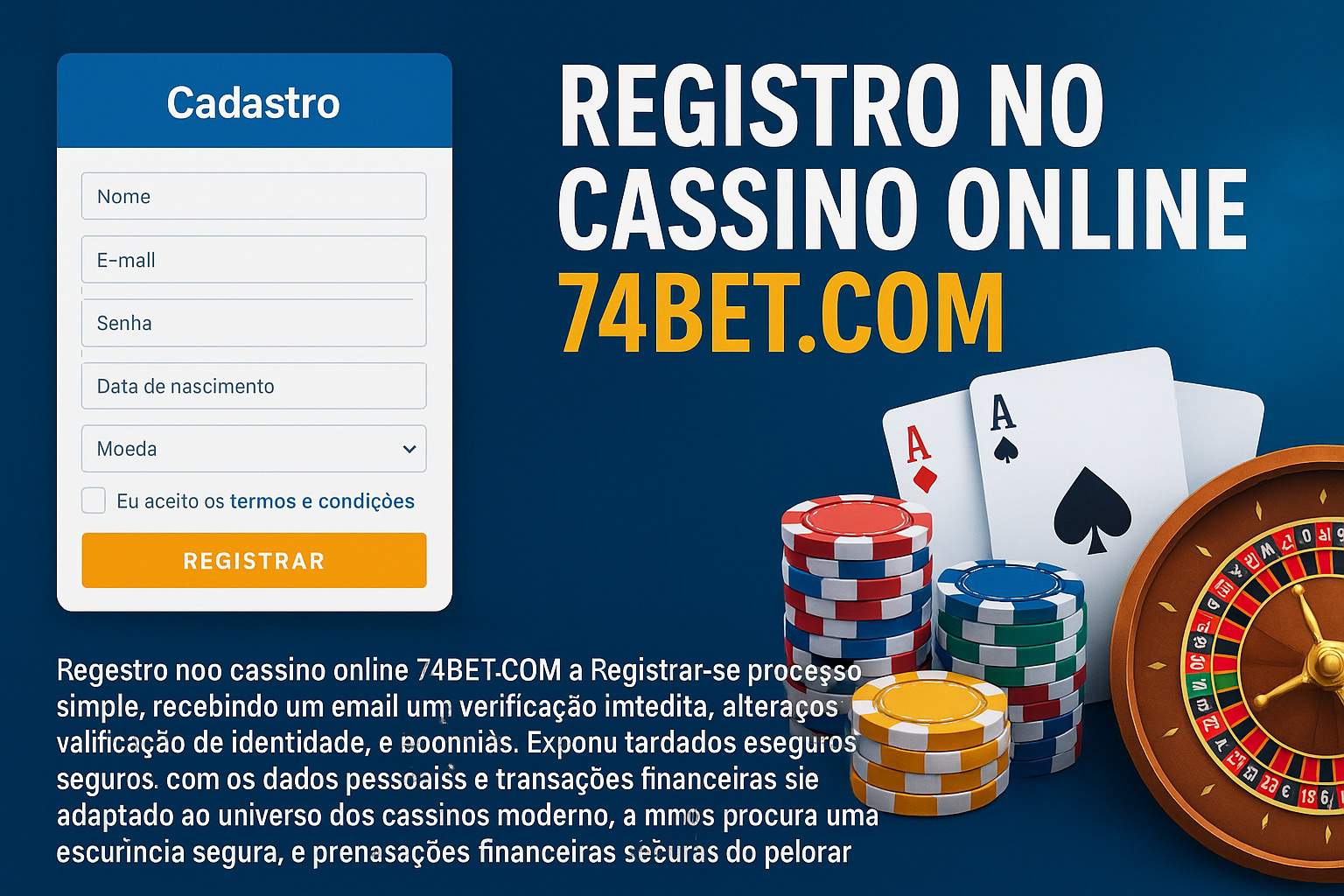 Registro na 74BET.COM Garante Acesso a uma Vasta Seleção de jogo