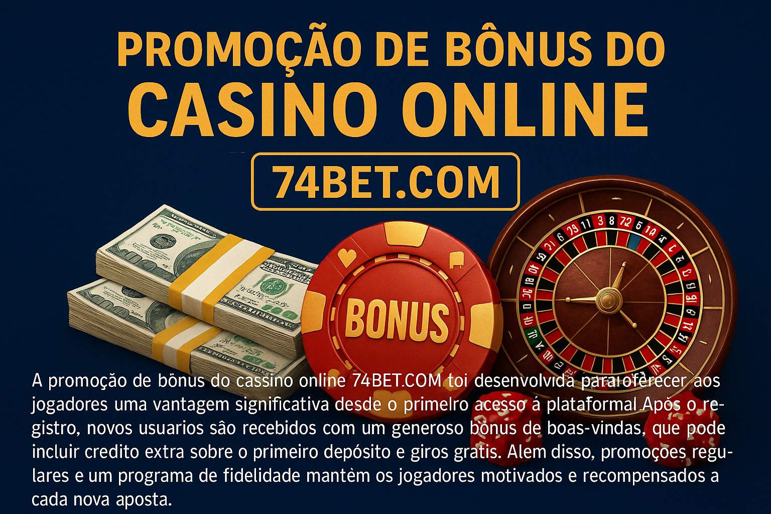 Criar uma nova Conta no plataforma 74BET.COM